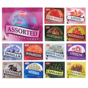 HEM Incense Cones Assorted Set (12 Boxes)