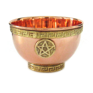 Pentagram Copper Offering Bowl (3 Inches)