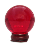 Red Crystal Gazing Ball (50 mm)