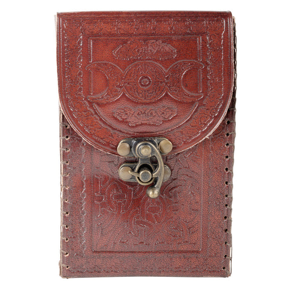 Triple Moon Leather Tarot Deck Holder