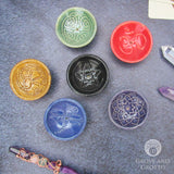 Ceramic Embossed Incense Burners (Set of 6)