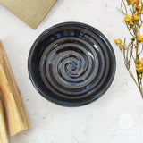 Ceramic Swirl Dish (Indigo Blue)