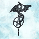 Dragon Hanging Figurine with Pentacle
