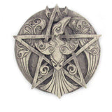 Dryad Design Raven Pentacle Plaque (Stone Color)