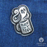 Black Like My Soul Enamel Pin