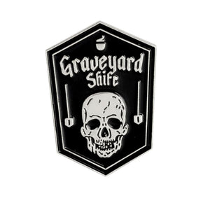 Graveyard Shift Enamel Pin