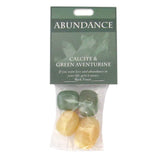 Abundance Gemstones (Calcite and Green Aventurine) - Package of 4