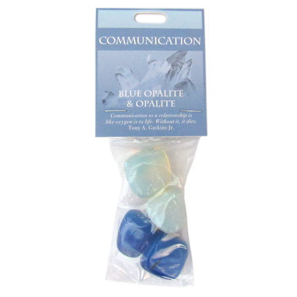 Communication Gemstones (Opalite and Blue Opalite) - Package of 4