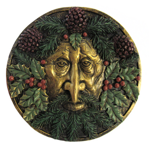 Green Man Seasonal Plaque (Winter)