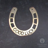 Brass "Good Luck" Horseshoe