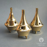Brass Incense Cone Burner with Lid
