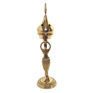 Brass Goddess Incense Burner