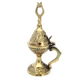 Brass Incense Burner with Hinged Lid