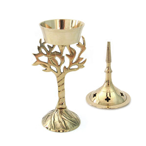 Brass Tree Incense Burner