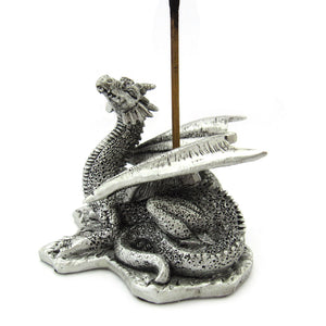 Silver Dragon Incense Burner