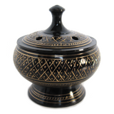 Engraved Incense Burner with Lid