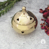 Brass Incense Burner with Hearts