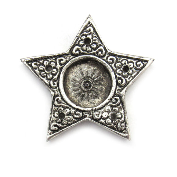 Silver Star Incense Burner