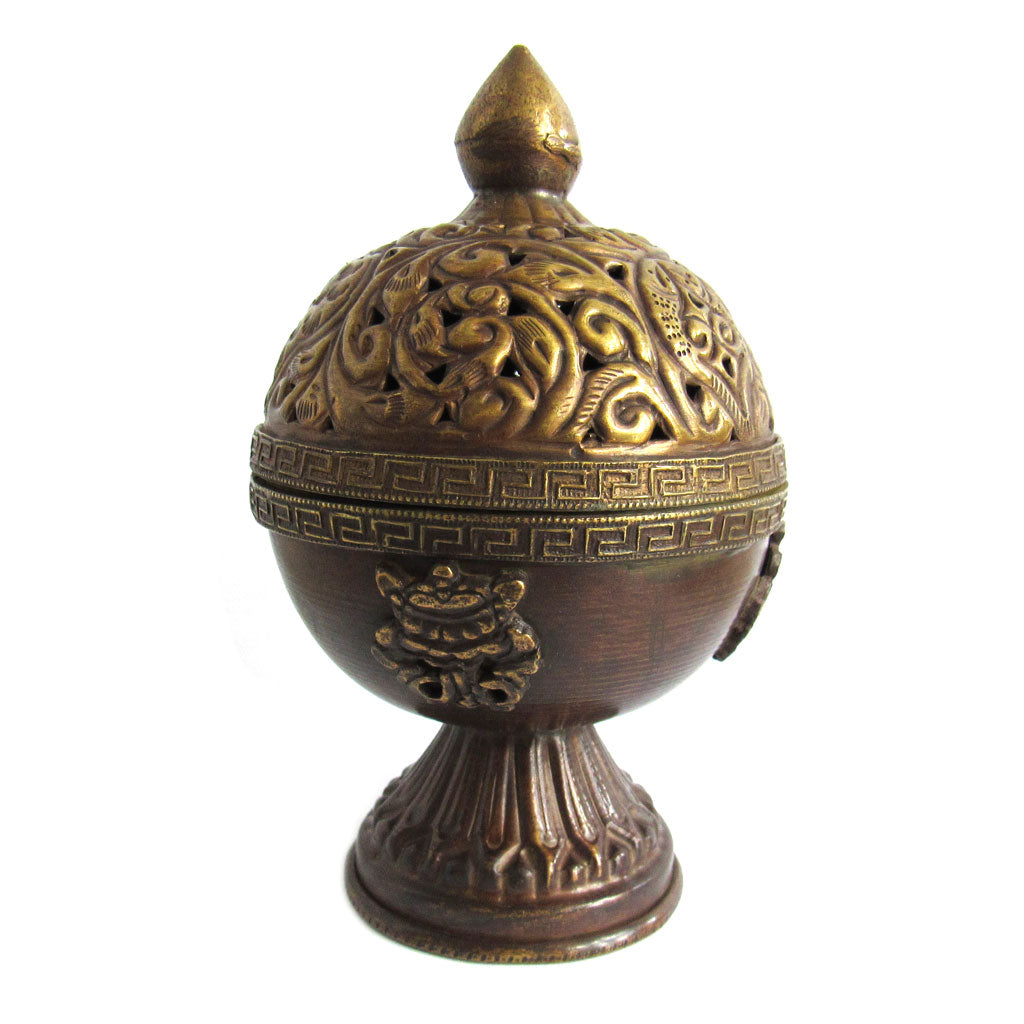 Antiqued Tibetan Style Incense Burner