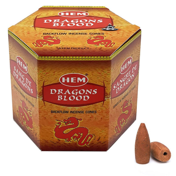 HEM Backflow Incense Cones - Dragon's Blood