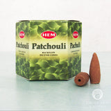 HEM Backflow Incense Cones - Patchouli
