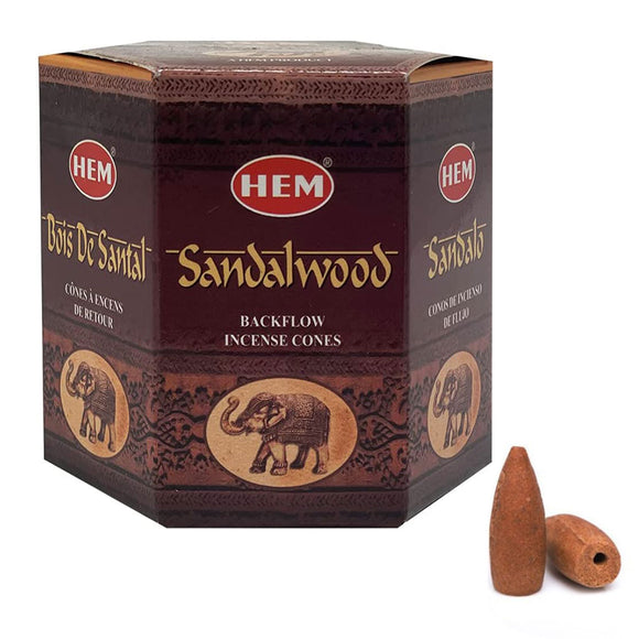 HEM Backflow Incense Cones - Sandalwood