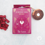 The Lovers (Red Rose) Tarot Incense Cones