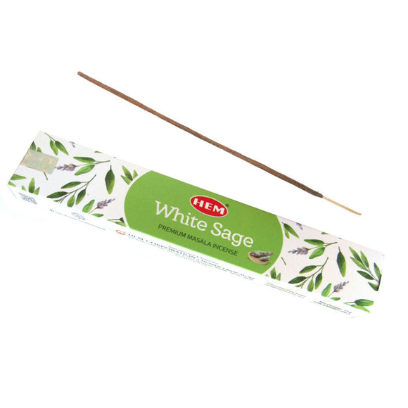 White Sage Premium Masala Incense Sticks by HEM