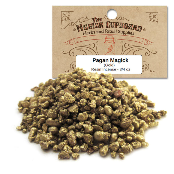 Pagan Magick Gold Resin Incense (3/4 oz)