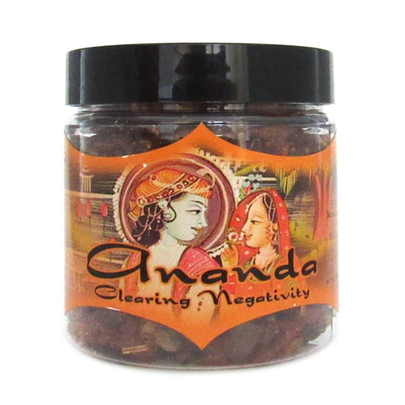 Ananda (Clearing Negativity) Resin Incense Jar by Prabhuji's (2.4 oz)