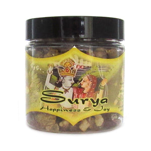 Surya (Happiness and Joy) Resin Incense Jar by Prabhuji's (2.4 oz)