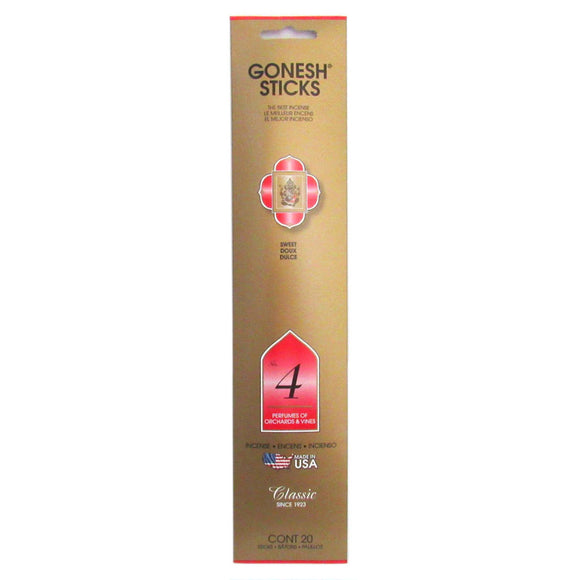 Gonesh Classic Incense Sticks (Package of 20) - #4 Orchards and Vines