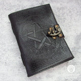 Black Pentagram Leather Journal