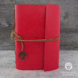 Faux Leather Tree of Life Journal (Red)