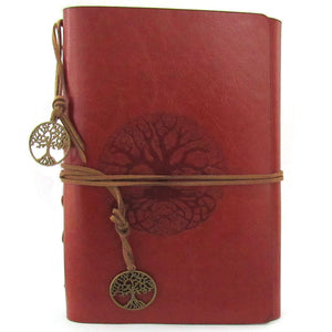Faux Leather Tree of Life Journal (Brown)