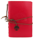Faux Leather Tree of Life Journal (Red)