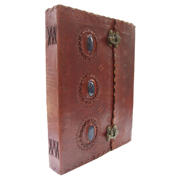 Giant Three-Stone Leather Journal