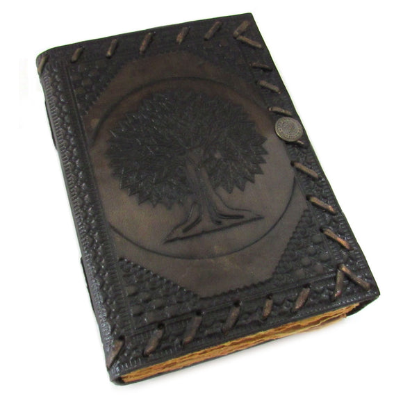 Tree of Life Leather Journal with Aged Paper