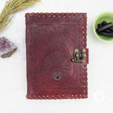 Dragon Leather Journal with Amethyst