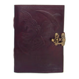 Fairy Moon Leather Journal with Latch