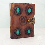 Four-Stone Leather Journal with Latch
