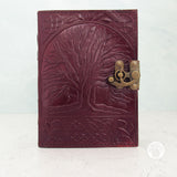 Tree of Life Leather Journal with Latch