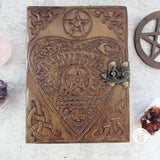 Ouija Planchette Leather Journal