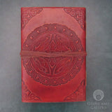 Leather Journal with Red Jasper