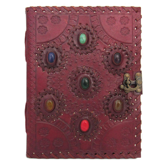 Seven Stones Leather Journal (8x6 Inches)