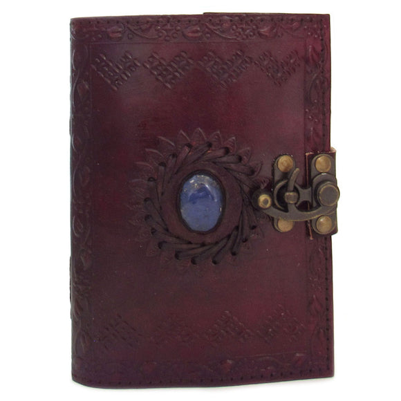 Stone Eye Leather Journal with Latch