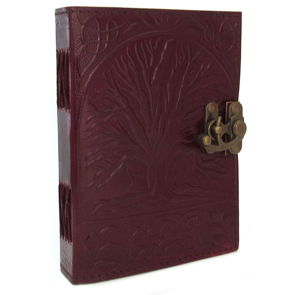 Tree of Life Leather Journal with Latch