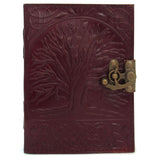 Tree of Life Leather Journal with Latch