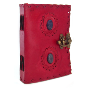 Two-Stone Leather Journal with Latch