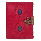 Two-Stone Leather Journal with Latch